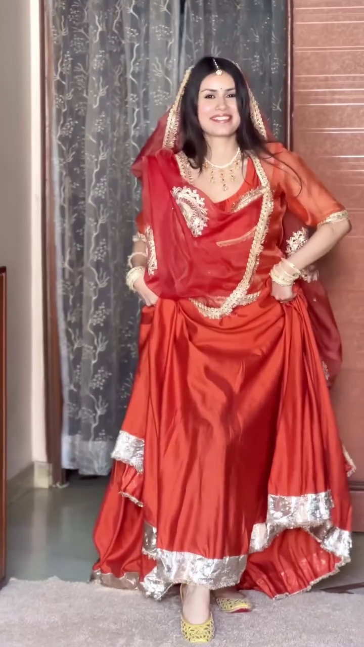 Bridal Red Traditional Look