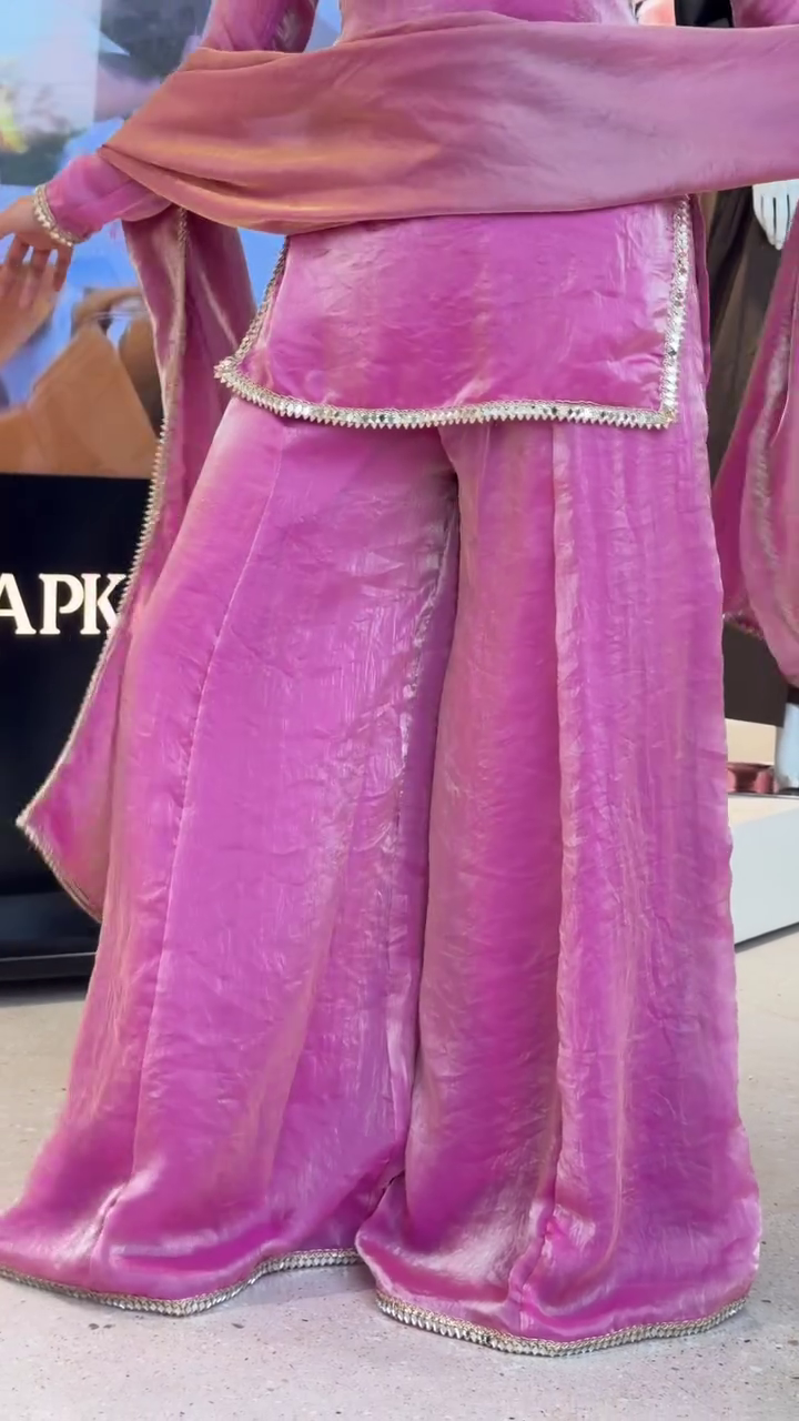 Pink Festive Co-ord Set