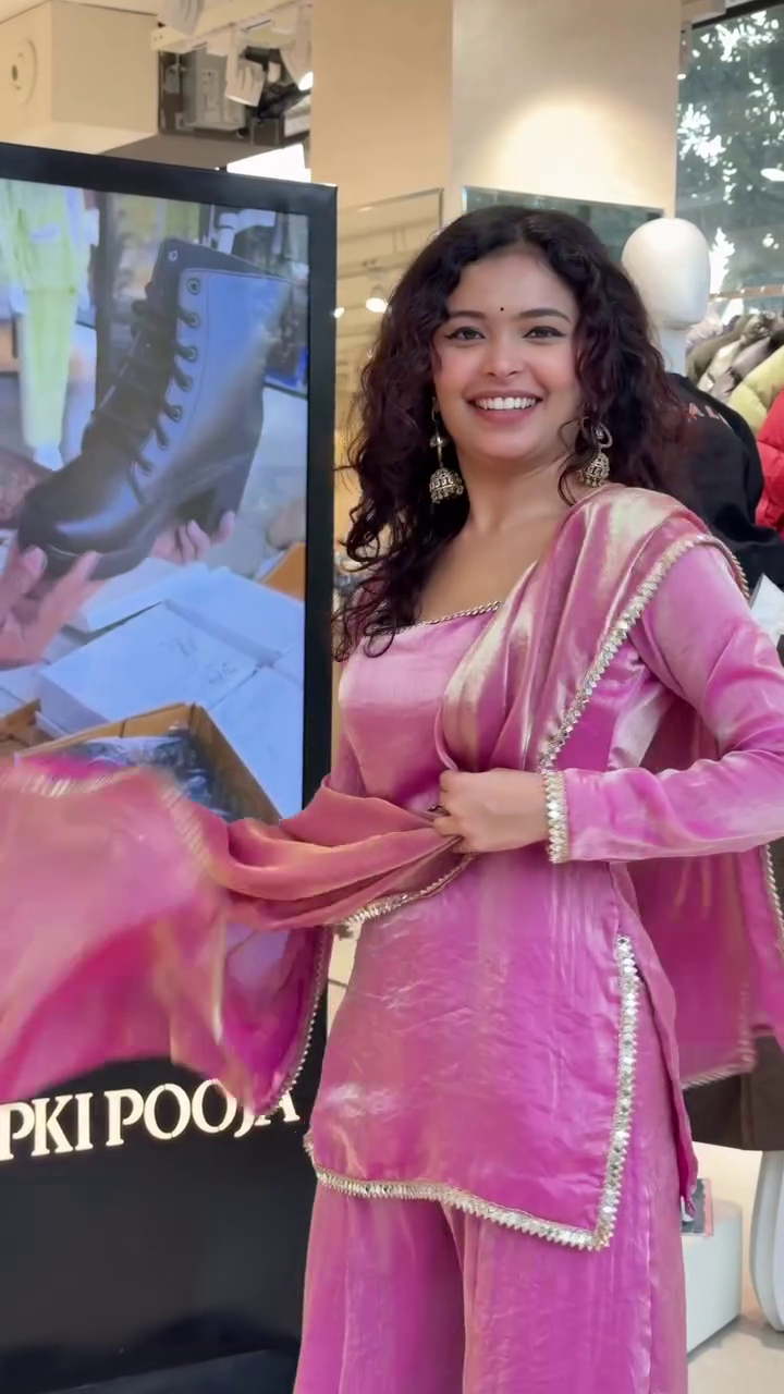 Pink Festive Co-ord Set