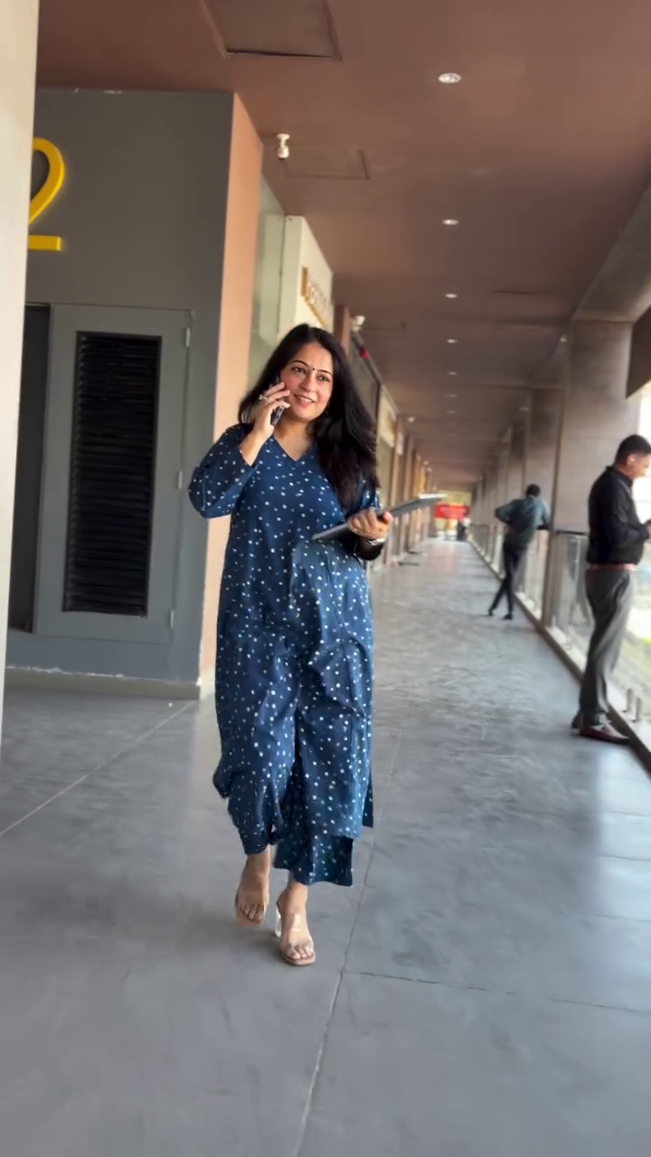 Red Ethnic Printed Kurta Set