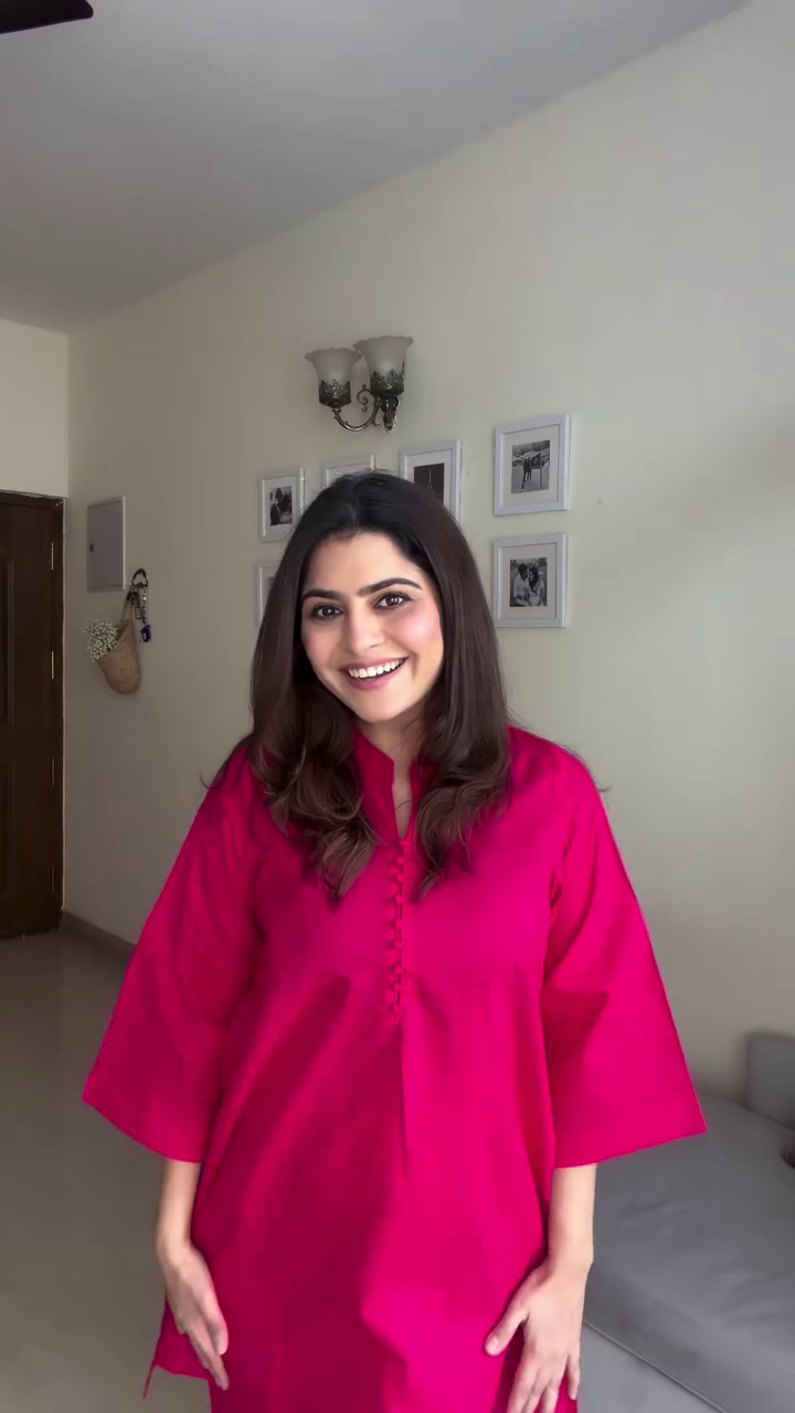 Bold Pink Kurta Co-ord Set