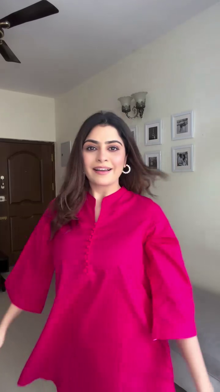 Bold Pink Kurta Co-ord Set