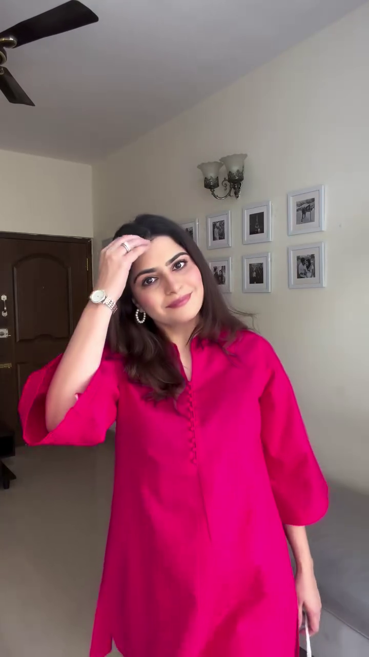 Bold Pink Kurta Co-ord Set