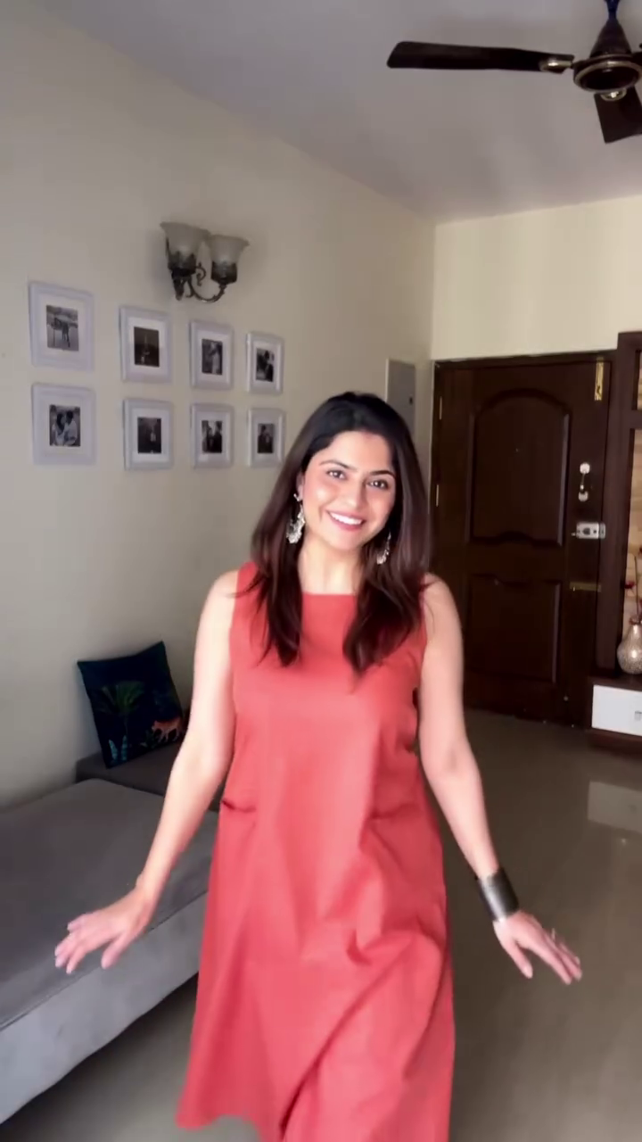 Rust Sleeveless Casual Dress