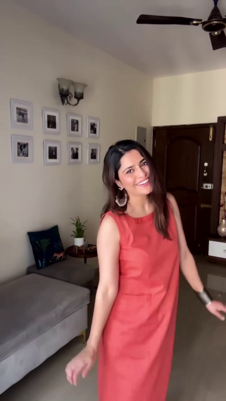 Rust Sleeveless Casual Dress