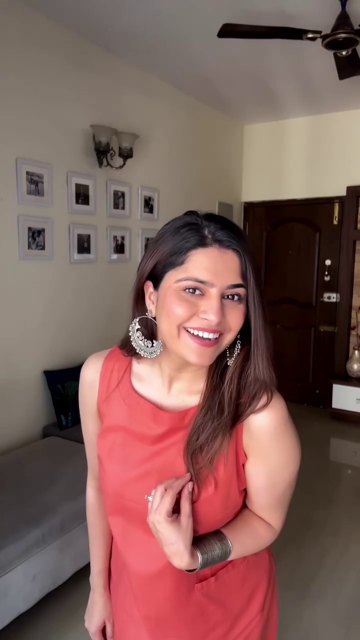 Rust Sleeveless Casual Dress