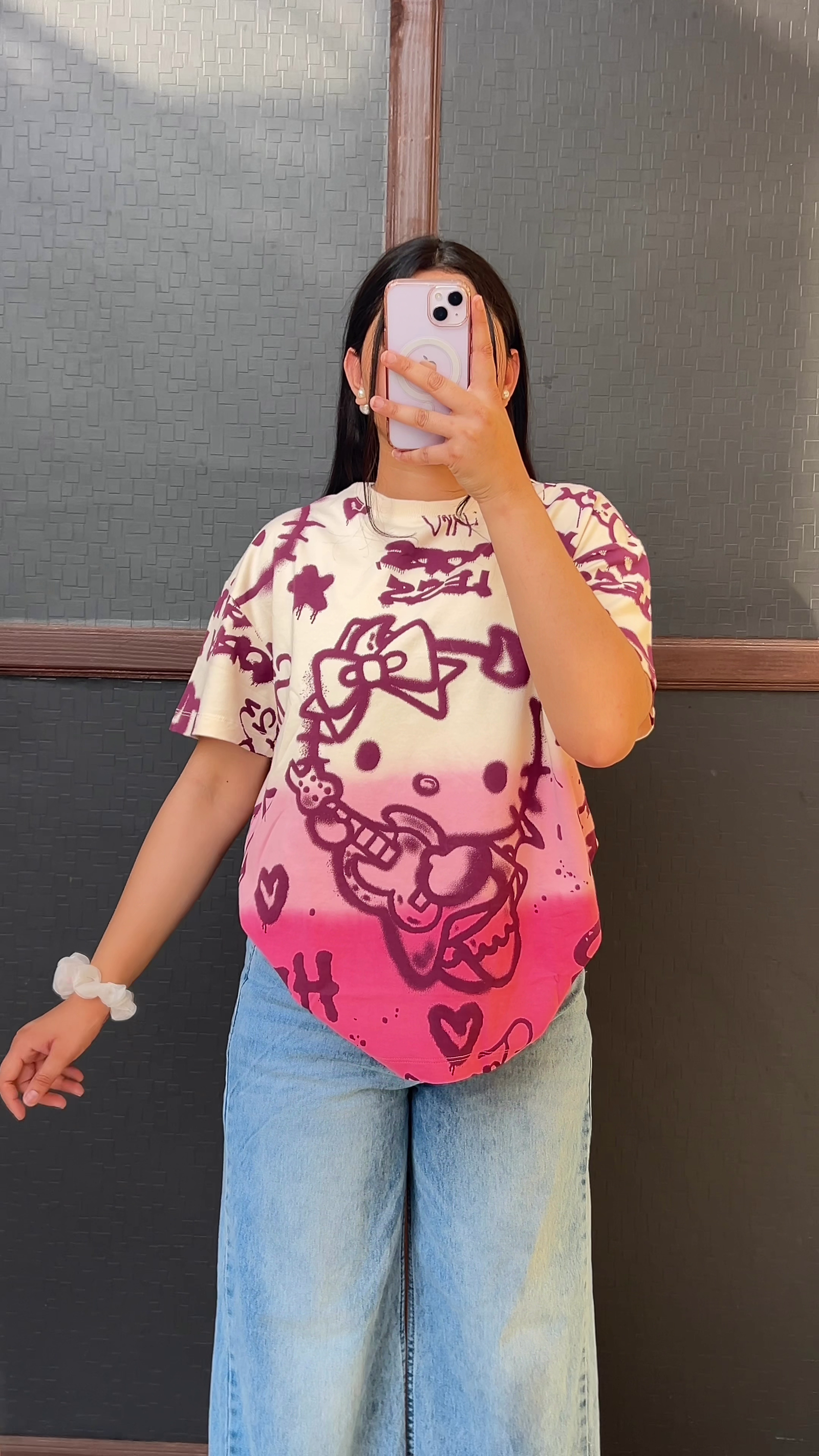 White Graphic Casual Tee