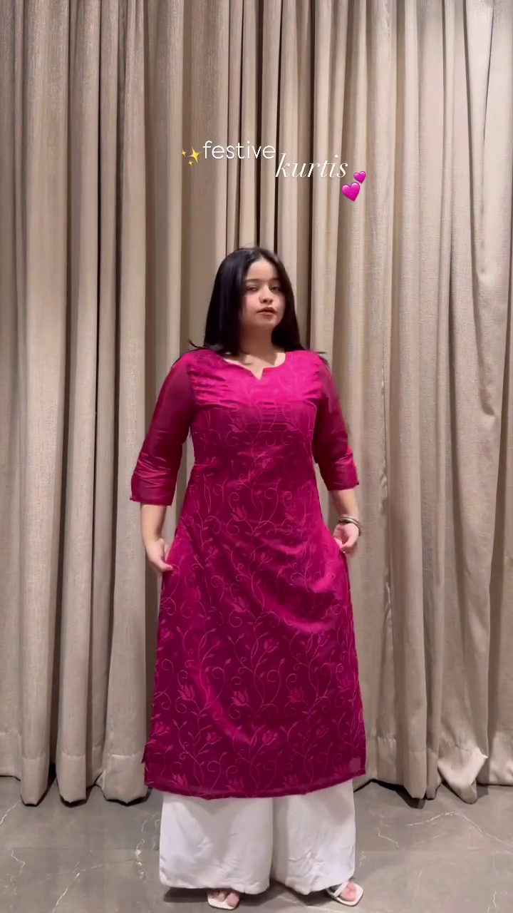 Festive Purple Kurti