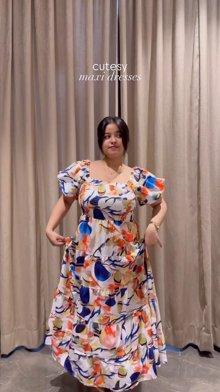 Blue Floral Maxi Dress