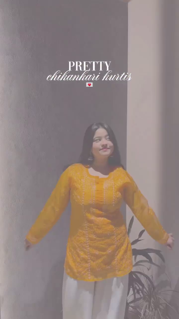 Grey Chikankari Kurti