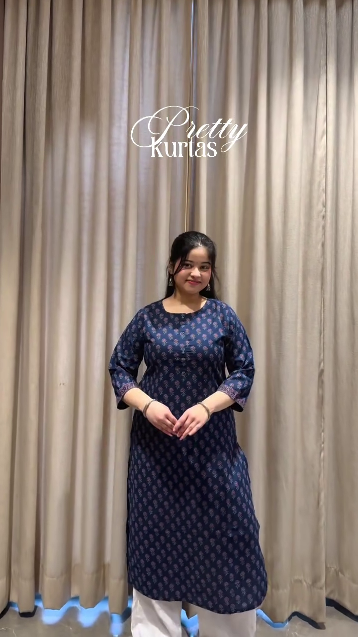 Black Straight Kurta