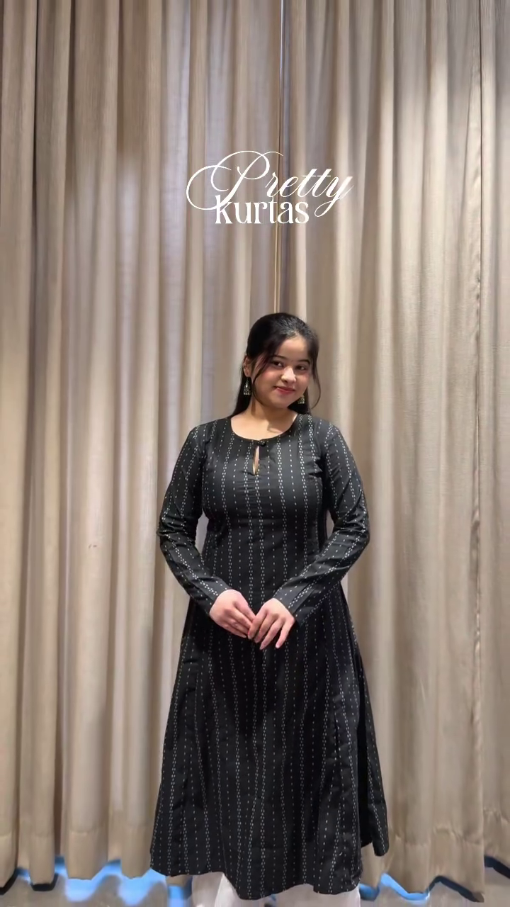 Black Straight Kurta