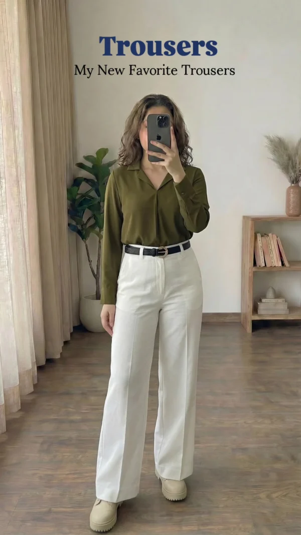 Chic Dark Green Long-Sleeve Shirt – Effortless Everyday Styling