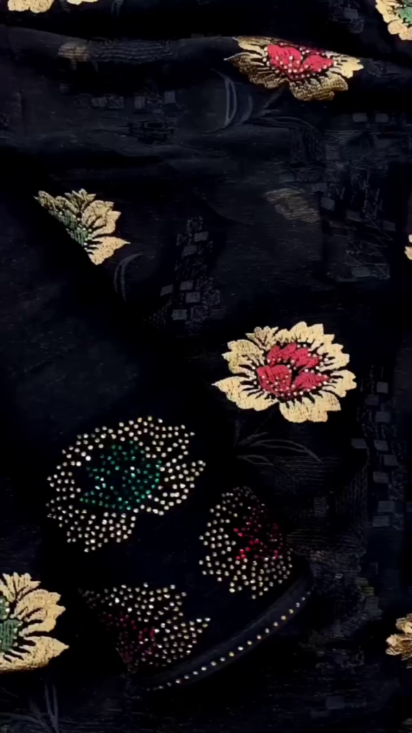 Women's Beautiful Sitara Chiffon Saree with Blouse – A Timeless Elegance