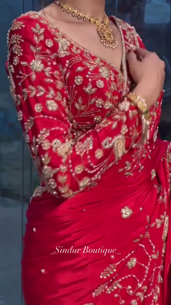 Beautiful Designer Heavy Georgette Sequin Saree – A Shimmering Blend of Elegance & Glamour