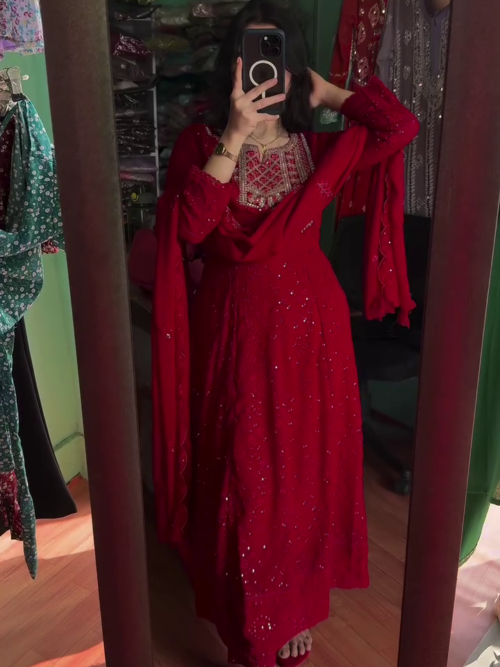 Exquisite Stylish Designer Wedding Anarkali Suit – A Perfect Choice for Your Special Day