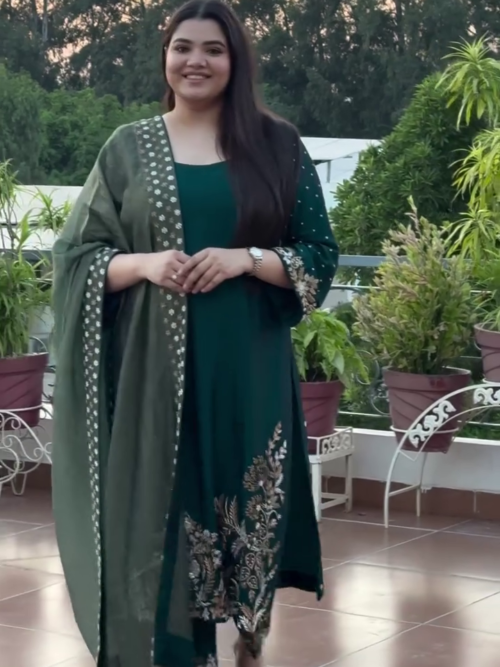 Exquisite Hand Embroidery Punjabi Suit – A Traditional Masterpiece for Every Special Occasion