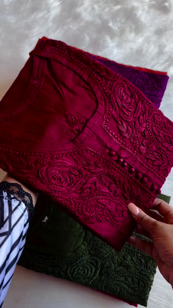 Premium Cotton Chikankari Kurta – A Perfect Blend of Tradition and Comfort