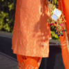 Exotic Orange Color Thread Work Top – A Bold and Elegant Addition to Your Wardrobe