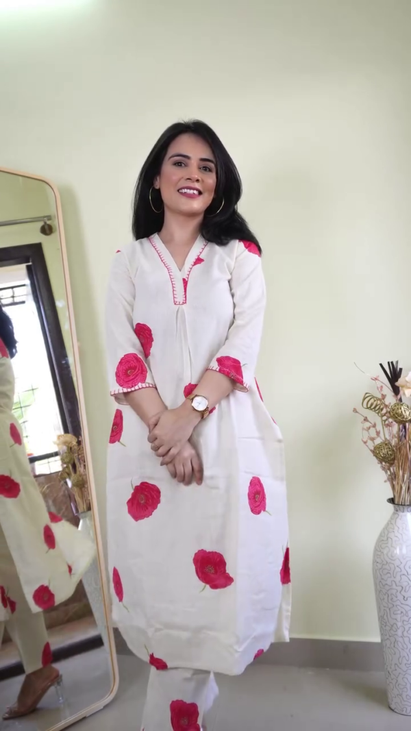 Floral Printed Kurta Set