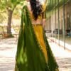 Yellow Color Zari Weaving Work Kanjivaram Lehenga Choli