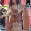 🤎 Chocolate Brown Embroidered Kurta Set with Palazzo & Dupatta