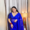 Royal Blue Sheer Saree