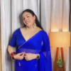 Royal Blue Sheer Saree