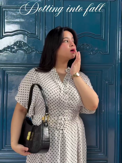 🖤 Off-White & Black Printed Belted Midi Dress