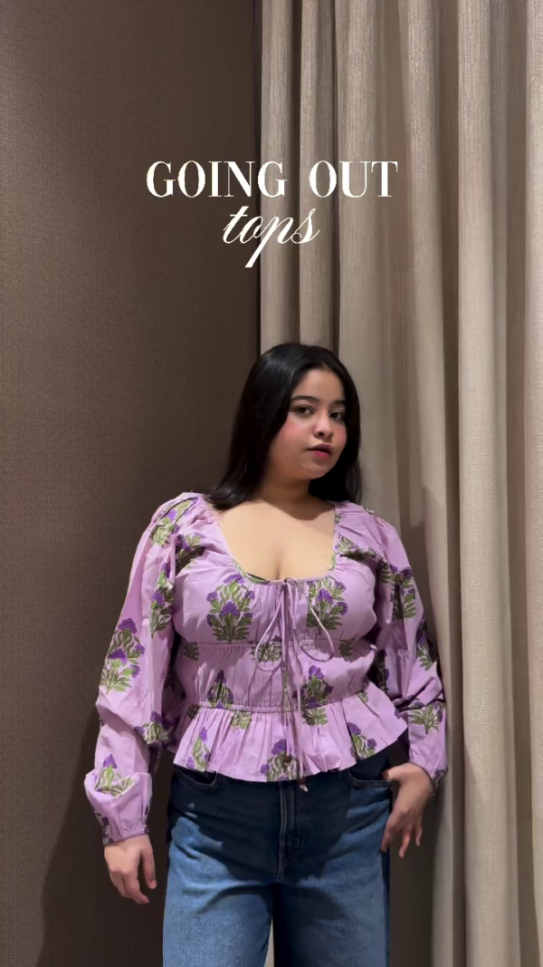 🤍 White Tie-Up Cotton Long Sleeve Peasant Blouse