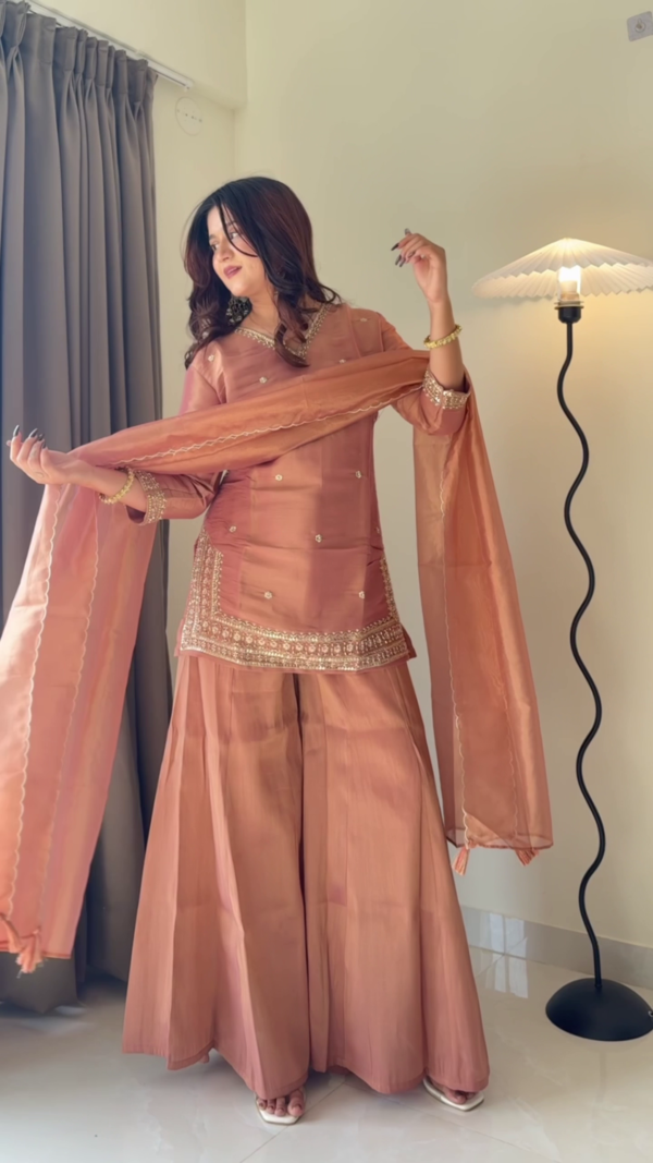 Silk Fusion Kurta & Palazzo Set