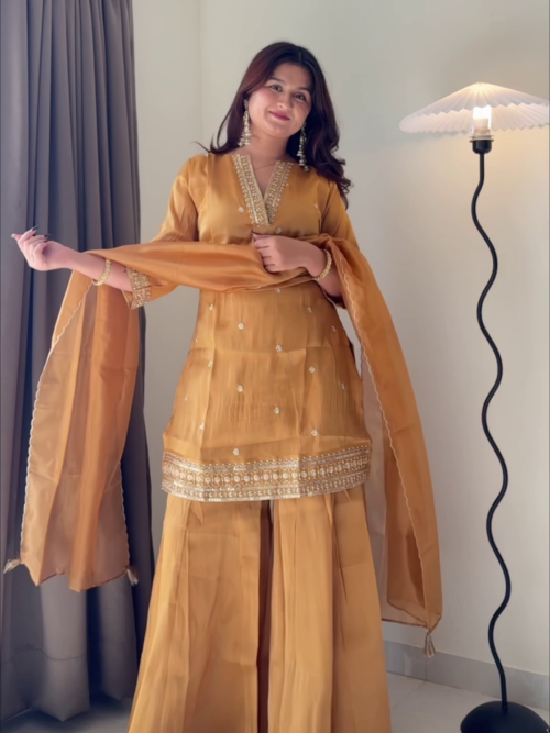 Silk Fusion Kurta & Palazzo Set