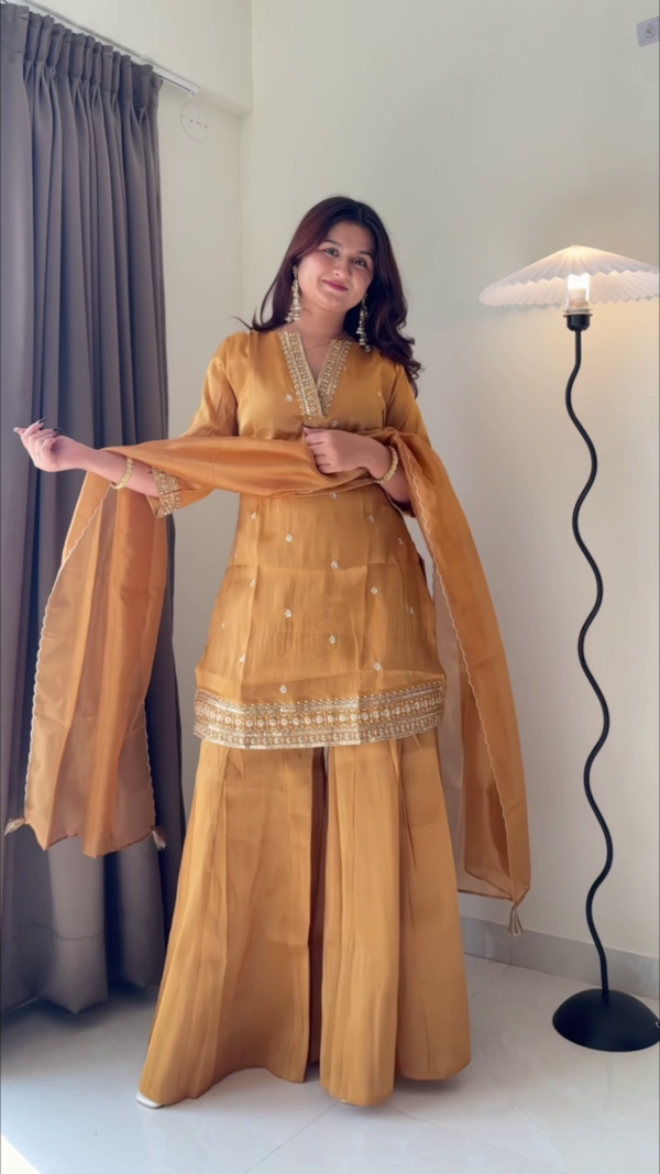 Silk Fusion Kurta & Palazzo Set