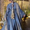 Navy Blue Silk Lehenga Set