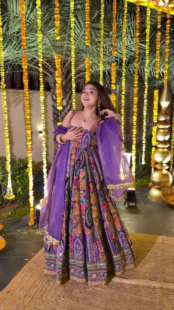 Multicolor Printed Lehenga Choli