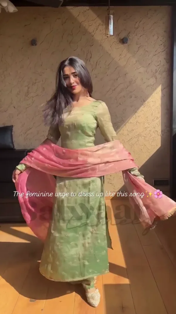 Pastel Ethnic Suit with Dupatta