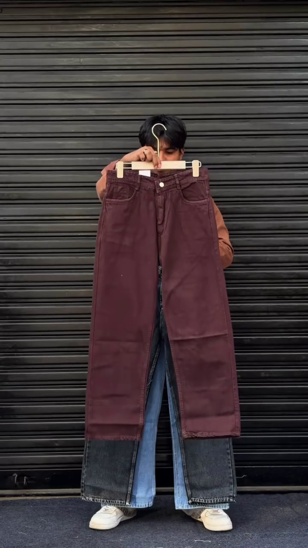 Classic Wide-Leg Denim Jeans