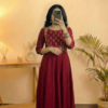 Maroon Anarkali Dress