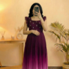 Maroon Anarkali Dress