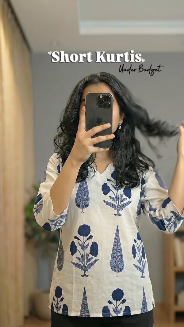 Printed Short Kurti