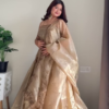 Peach Silk Lehenga Set