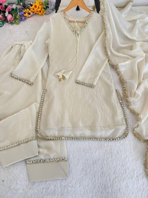 Misty Beige Farsi Style Salwar Suit