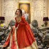 Rust Orange Gotta Work Anarkali Suit Set