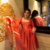 Rust Orange Gotta Work Anarkali Suit Set