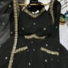 Black Georgette Anarkali Suit Set
