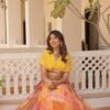 Suratikart Yellow Silk Lehenga with Designer Blouse