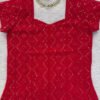 Vibrant Red Georgette Kurti Set
