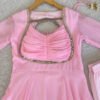 Pink Fancy Anarkali Gown Set