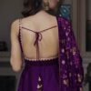 Gorgeous Violet Heavy Faux Georgette With Fully Flair Anarkali Suit
