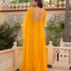 Mustard Yellow Hand-Worked Premium Anarkali Set